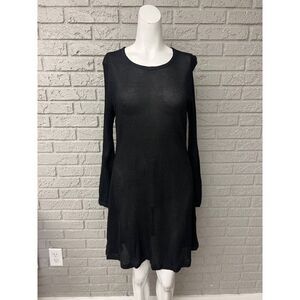 Street Wear Women Black Mesh A-Line Dress / Cover up Size S